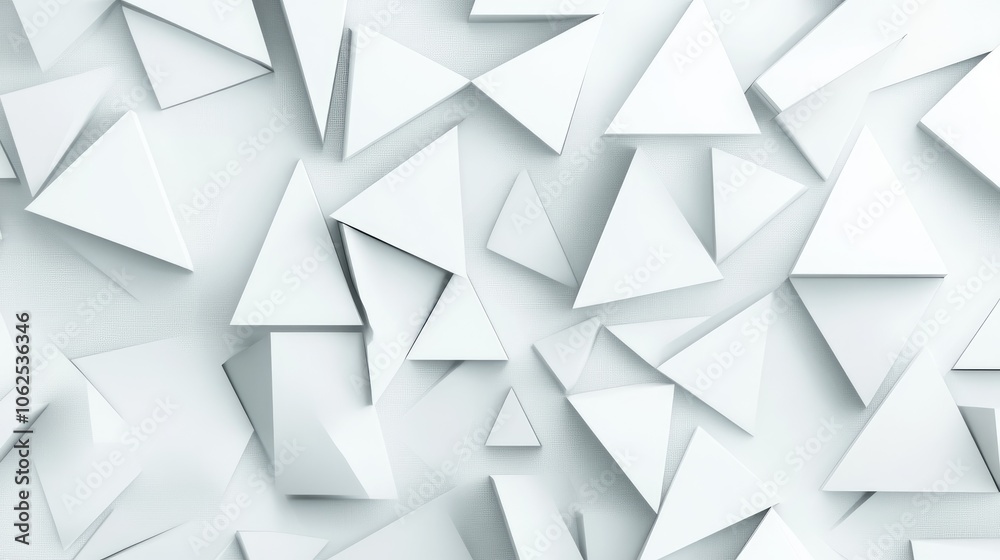 Abstract White Triangle Pattern on a Textured Surface Abstract White Triangle Pattern on a Textured Surface