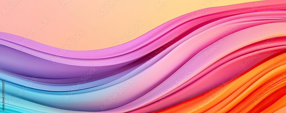 Vibrant abstract waves in pastel colors with a smooth gradient effect. Vibrant abstract waves in pastel colors with a smooth gradient effect.