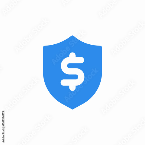 money shield protection icon sign vector