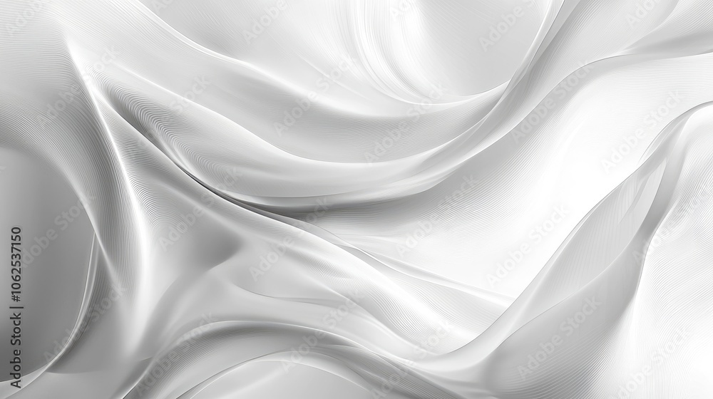 Fototapeta premium Abstract White Curving Lines Background