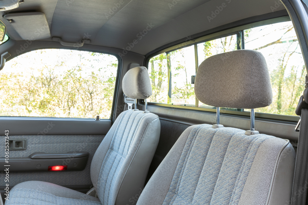 High quality interior photo of a Regular Cab Japanese American pickup truck 4x4 off-road SUV vehicle High quality interior photo of a Regular Cab Japanese American pickup truck 4x4 off-road SUV vehicle