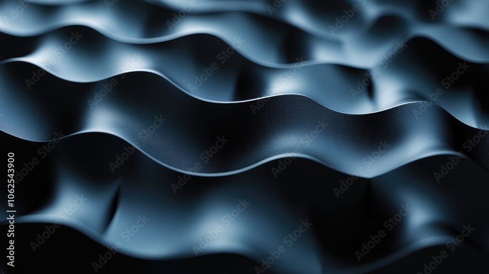 Abstract Blue Wavy Pattern with Textured Surface Abstract Blue Wavy Pattern with Textured Surface