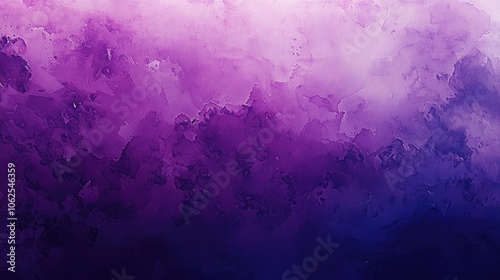 Abstract Watercolor Painting with Purple and Blue Hues