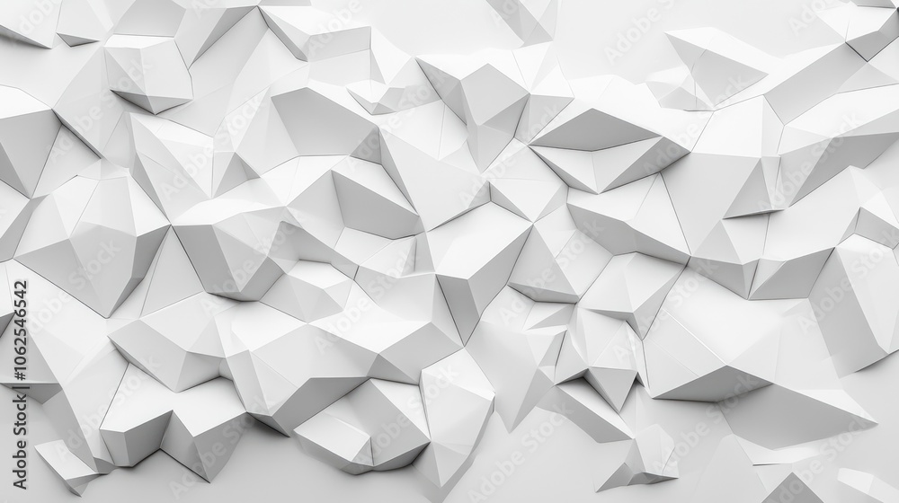 Abstract White Geometric Pattern of Interlocking Triangles Abstract White Geometric Pattern of Interlocking Triangles