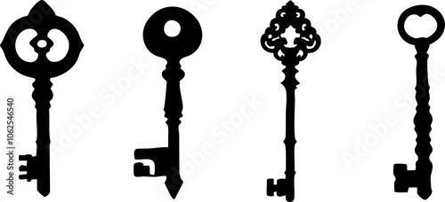 Ancient key included No Background