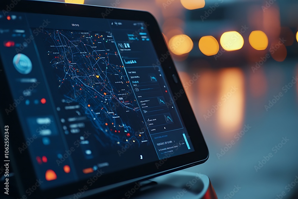 High-Tech Fleet Management System Interface High-Tech Fleet Management System Interface