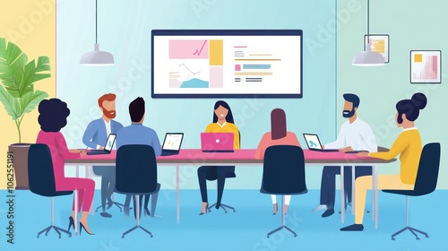 Business Meeting Illustration
