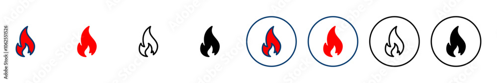 Fire icon vector isolated on white background. Fire flame icon template. Fire flames symbol vector Fire icon vector isolated on white background. Fire flame icon template. Fire flames symbol vector