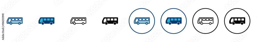 Bus Icon vector isolated on white background. Black bus vector icon Bus Icon vector isolated on white background. Black bus vector icon