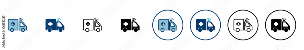 Ambulance Icon vector isolated on white background. Ambulance Icon Design. ambulance truck icon vector Ambulance Icon vector isolated on white background. Ambulance Icon Design. ambulance truck icon vector