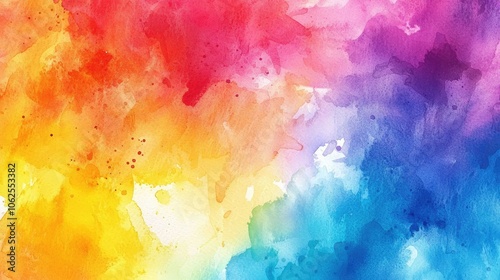 Abstract Watercolor Background with Blending Colors