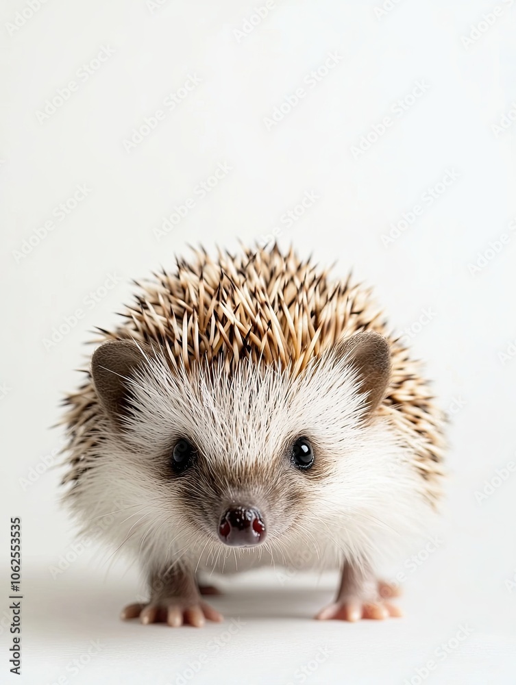 Obraz premium hedgehog isolated on white background