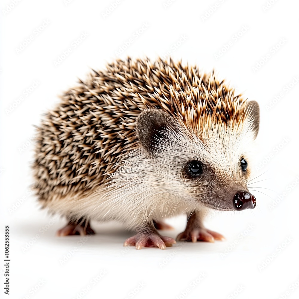 Fototapeta premium hedgehog isolated on white background