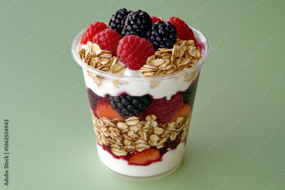 Fresh Yogurt Parfait with Berries and Granola Fresh Yogurt Parfait with Berries and Granola
