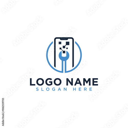 Repair and Maintenance Phone Smartphone Service Icon Logo