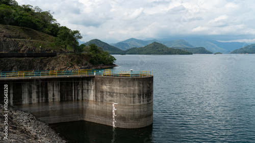 Water gate of dam in Hydropower Plant