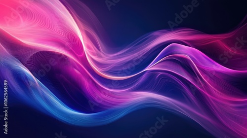 Wallpaper Mural Abstract Background with Wavy Lines in Purple, Pink, and Blue Hues Torontodigital.ca