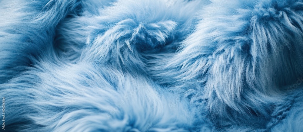 Closeup of soft, fluffy light blue faux fur. Closeup of soft, fluffy light blue faux fur.