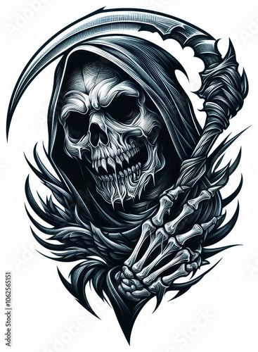 TRIBAL TATOO トライバル タトゥ 刺青 死神 grim reaper