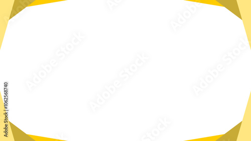 Background white with yellow border. Vector can be used for banners, posters, power points, templates, slides, etc.