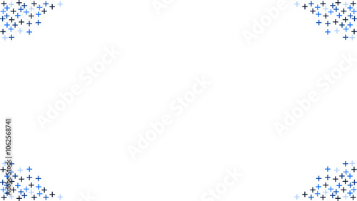 Background white with blue positive icon. Vector can be used for banners, posters, power points, templates, slides, etc.