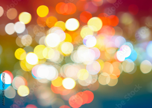 blurred of colorful bokeh light background