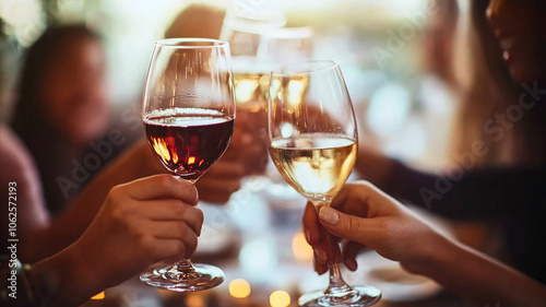 Celebrating friendship with toasts and drinks at a cozy evening gathering