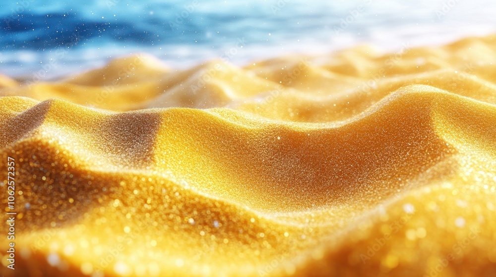 Marine structure background in yellow sand Marine structure background in yellow sand