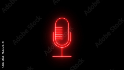 Retro Microphone Icons .Vintage Audio Equipment, Music, Radio, Podcast, and Voice Recording Symbols for Creative Illustrations and Design Projects