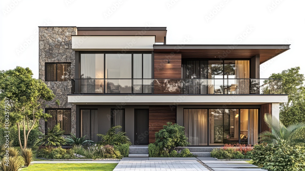 Modern house on isolate transparency background, PNG Modern house on isolate transparency background, PNG