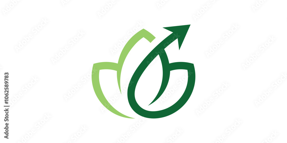 logo design grow, growth, arrow, eco, leaf, nature, logo icon, vector, symbol, creative. logo design grow, growth, arrow, eco, leaf, nature, logo icon, vector, symbol, creative.