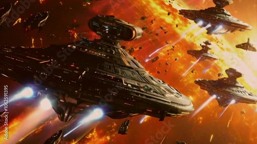 Wallpaper Mural fighter planes in space are at war Torontodigital.ca