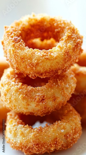 Golden Crunch: A Stack of Perfect Onion Rings