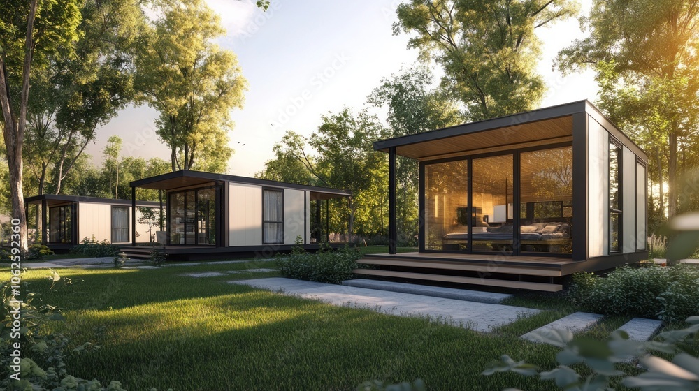 Modern Tiny Homes in a Lush Forest Setting Modern Tiny Homes in a Lush Forest Setting