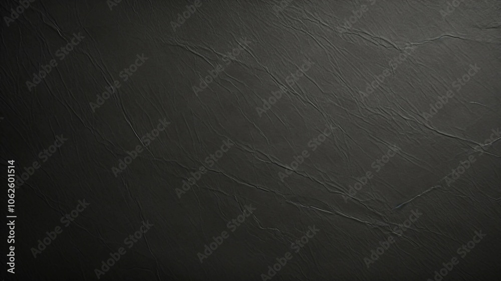 Fototapeta premium Sophisticated Black Paper Texture with Rough Cardboard Finish for a Minimalist and Blank Dark Wallpaper