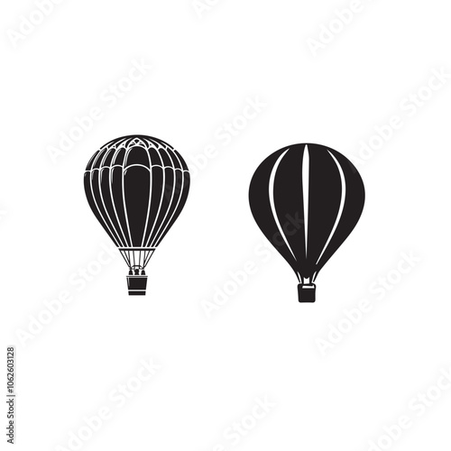 "Hot-Air Balloon Silhouette"
"Silhouette of Floating Hot-Air Balloon"
"Vintage Hot-Air Balloon Silhouette Vector"