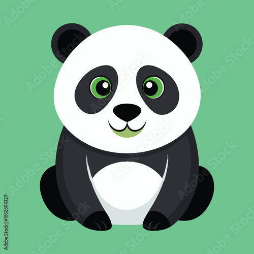 panda vector art design silhouette