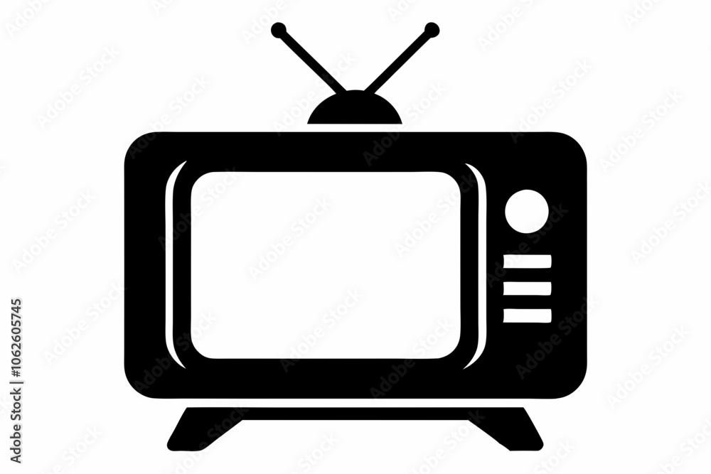 television silhouette vector, tv icon symbol, old television silhouette
television silhouette vector, tv icon symbol, old television silhouette