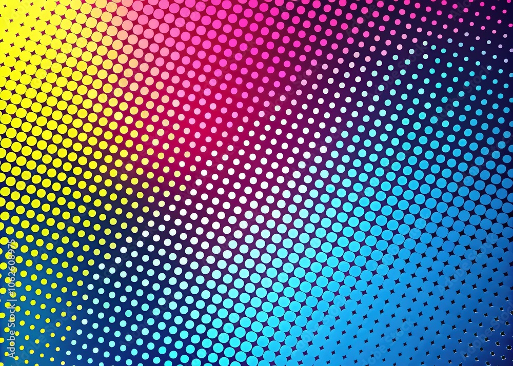 Retro Halftone Macro Backgrounds - Yellow Pink Blue Dots Retro Halftone Macro Backgrounds - Yellow Pink Blue Dots