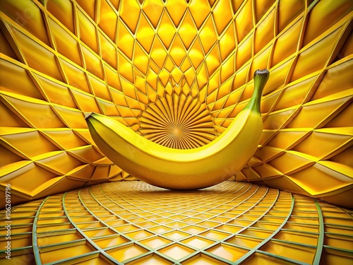 **Yellow Banana Design: A Panoramic Photo Futi** photo