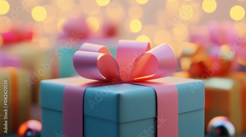 Close-up of top of gift box