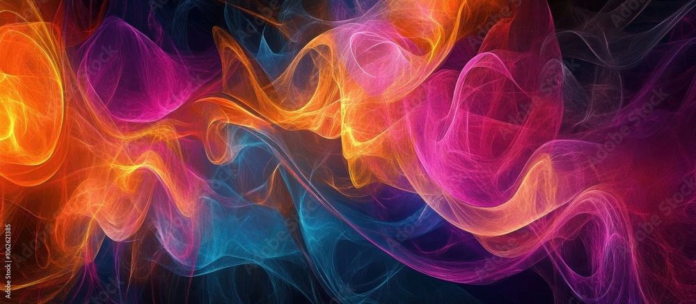 Abstract Swirling Smoke Colors Abstract Swirling Smoke Colors