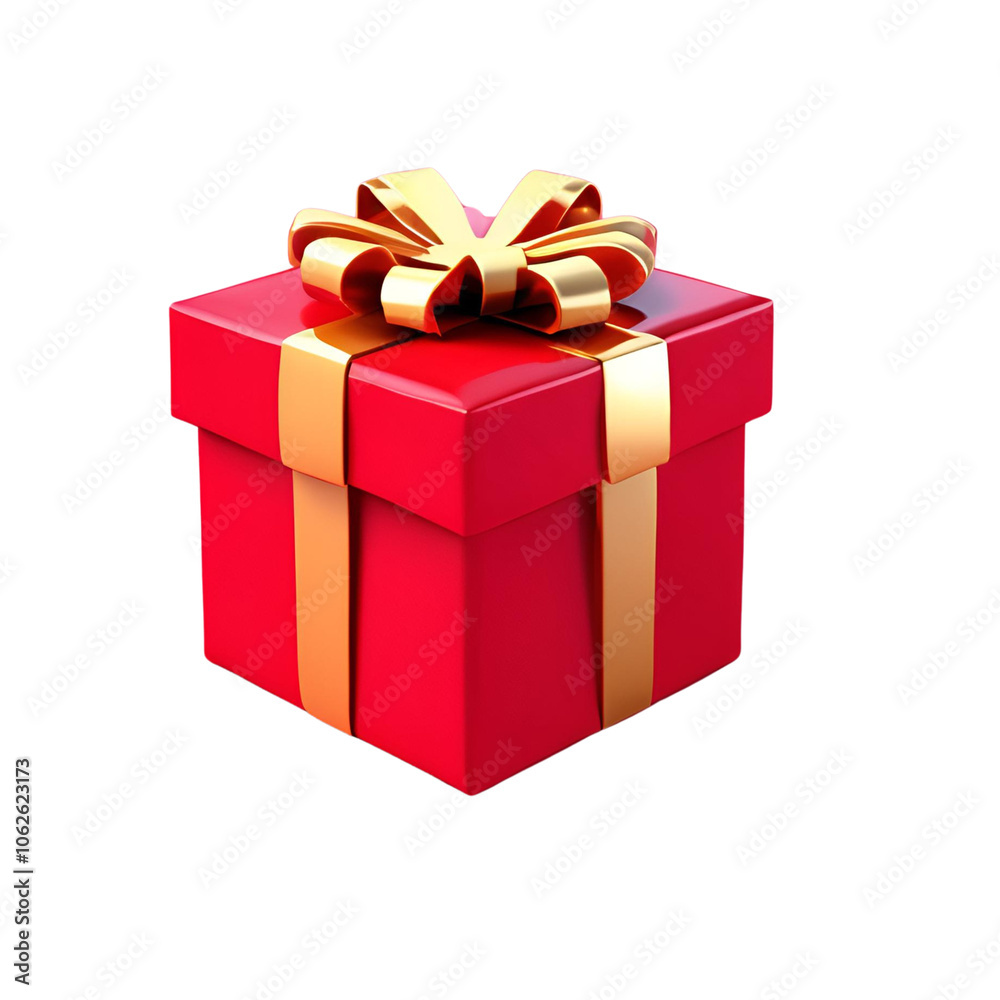 Obraz premium gift box isolated on white