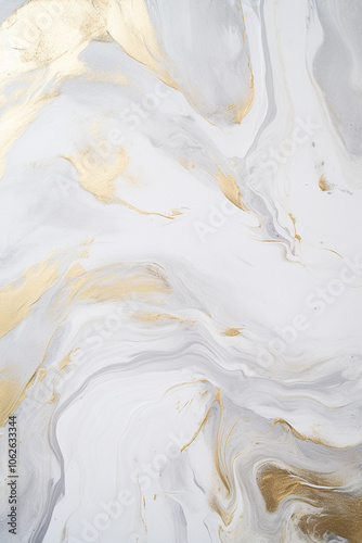 Gold and white marbled background texture