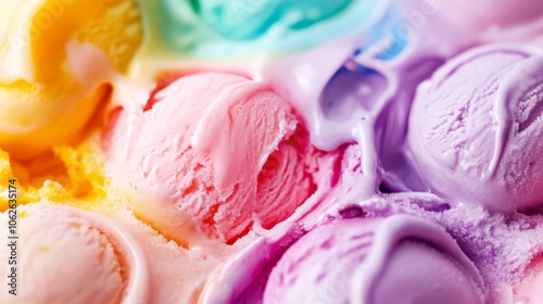 Wallpaper Mural Close-up of colorful ice cream scoops. Torontodigital.ca