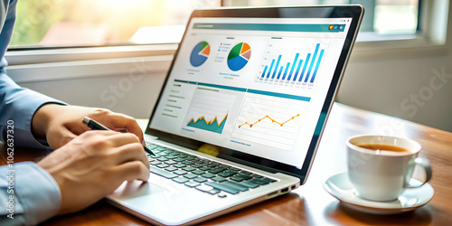 Macro Close Up SEO Optimization Tools Computer Screen Digital Marketing Network Intelligence Technical Aspects Copy Space Concept Photo Stock Image for Branding