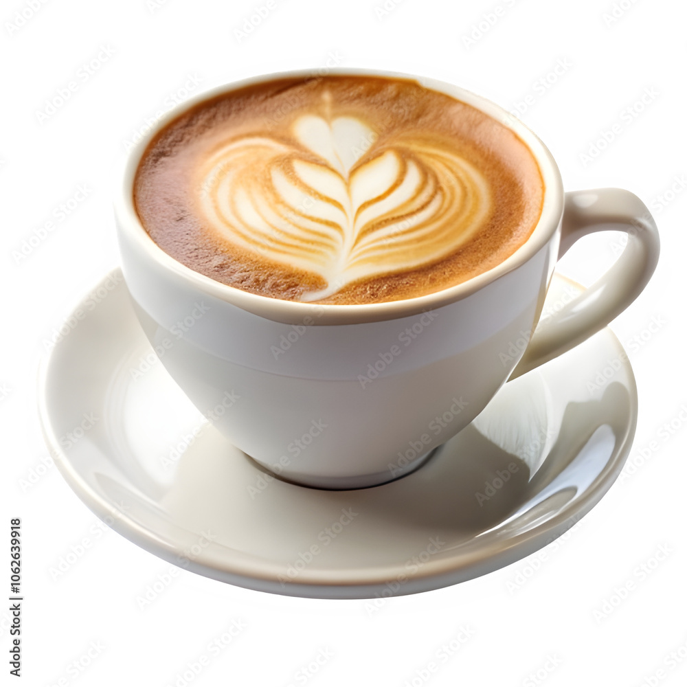 cappuccino coffee cup isolated with transparent background cappuccino coffee cup isolated with transparent background