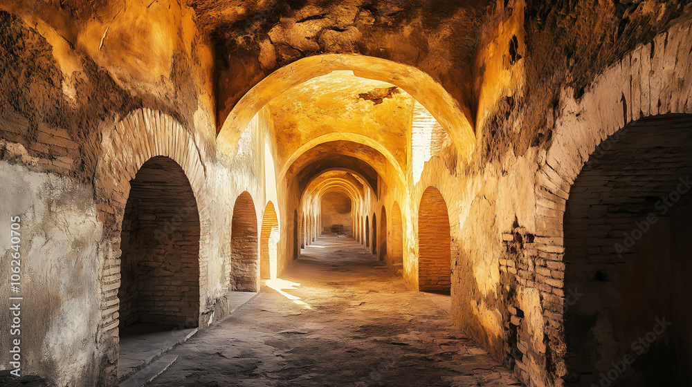 ancient stone arches in a historical site ancient stone arches in a historical site