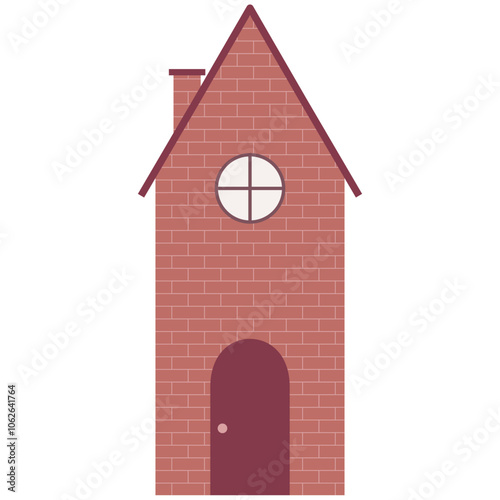 house flat design illustration