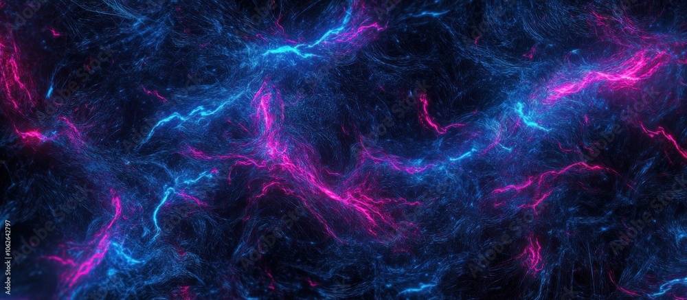 Abstract Blue and Pink Neon Energy Abstract Blue and Pink Neon Energy